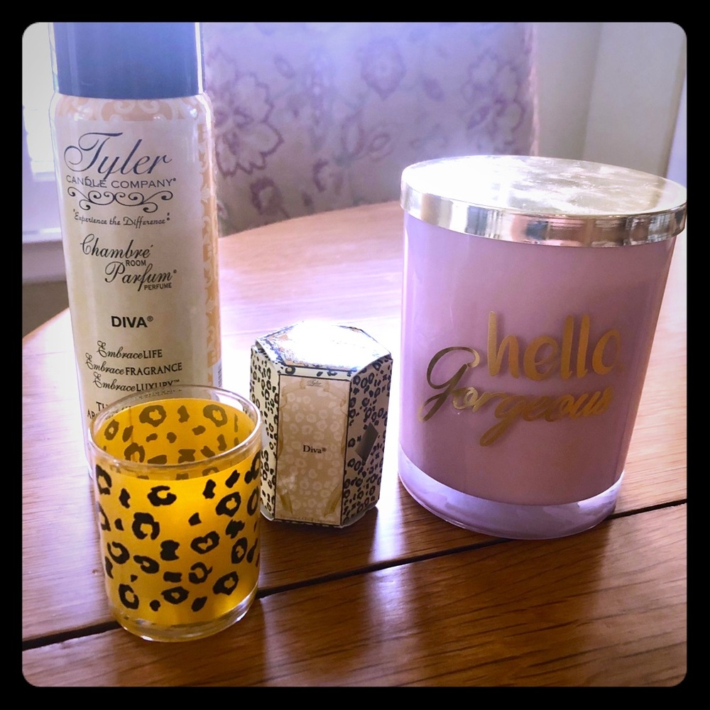 Tyler Room Spray and Votive Candle with Holder